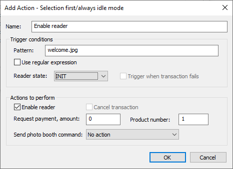 add action selction first step 1